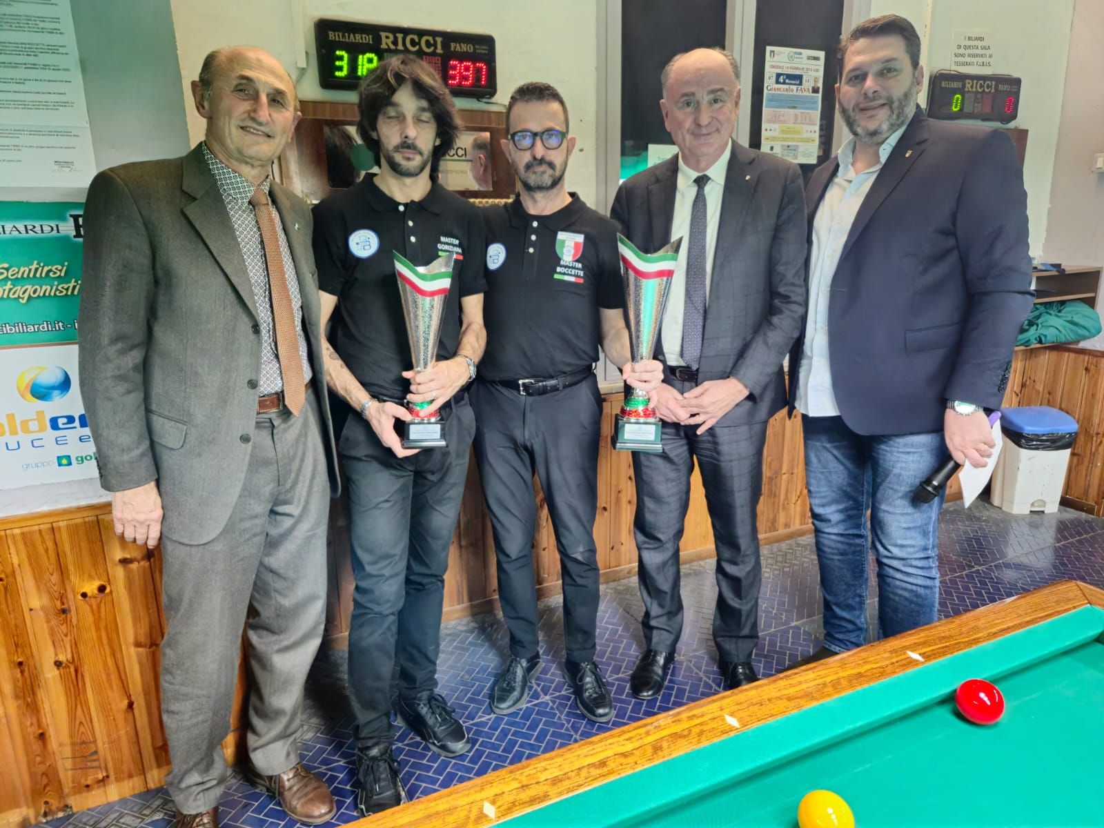 Loris De Cesari, Matteo Antonelli, Denis Morini, Fabio Luna e Simone Cardelli