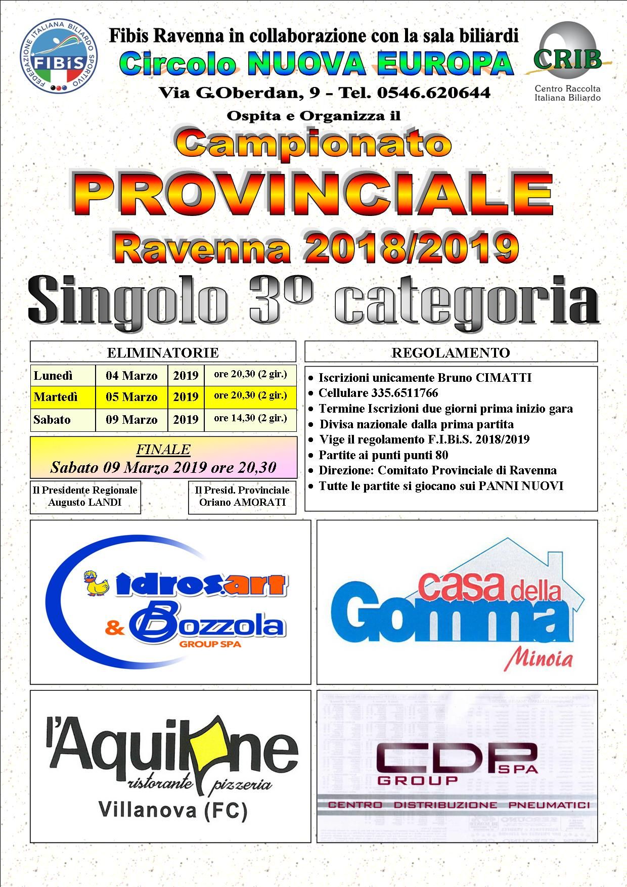 Singolo 3^ categoria